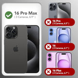 iPhone 16 Pro Max Magnetic Silicone Case with Screen & Camera Protector Stone