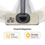 UGREEN Magnetic Phone Stand for MagSafe, Height Adjustable iPhone Stand for Desk with 360° Rotation Compatible for iPhone 16 15 Pro Max 14 Pro 13 12 and MagSafe Case, Black