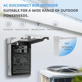 Pack Of 2 30 Amp Ac Disconnect Switch Outdoor 120/240Vac Pull Out Switch Waterproof Metal Box For Air Conditioning Fused (Fuse Not Included)