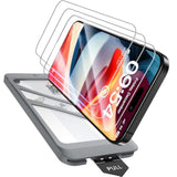 4 In 1 For Iphone 15 Screen Protector, 3 Pack Tempered Glass Film + 1 Dust Free Easy Installation Tool, 9H Hardness Bubble Free Micro-Curved Edges Hd Screen Protector For 15