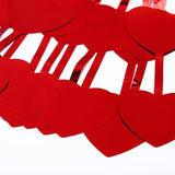 Heart Tinsel Curtains Heart Decorations Red Love Streamers For Valentines Party Decorations Backdrop For Engagement Wedding Theme Birthday Props 2Pcs