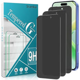 [3 Pack Matte Privacy Screen Protector For Iphone 16 Plus, Anti Glare, Anti Fingerprint, Anti Spy, Full Coverage Tempered Glass Film