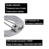 Micrologix Programming Cable, Compatible 1761-Cbl-Pm02 1000, 1100, 1200, 1500 Series With 8 Pin Round And 90 Degree End