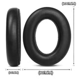 Momentum 4 Earpads Ear Cushions Compatible With Sennheiser Momentum 4 Wireless Headphones Protein Leather Replacement Ear Pads Headband Protective Pads (Black)