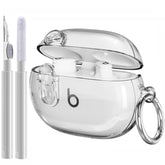 Beats Studio Buds/Studio Buds Plus Case Cover Clear 2021/2023 Men Lock Clip With Cleaner Kit, Protective Case For Women Girls Kids Clear