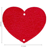 Valentines Day Decor - 84-Piece Red Felt Heart Garland Hanging String