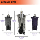 Halloween Decorations Outdoor/Indoor,Set of 3 Scary Hanging Ghosts