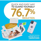 Emf Blocker For Cell Phone - Made For Iphone 15 - The Only Patented, Real Scientifically Backed, Lab-Tested 5G-Shield Sticker To Protect You & Your Loved Ones - Usa Made White