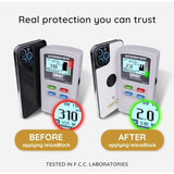 Emf Blocker For Cell Phone - Made For Iphone 15 - The Only Patented, Real Scientifically Backed, Lab-Tested 5G-Shield Sticker To Protect You & Your Loved Ones - Usa Made White