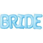 Macaron Blue Bride Balloons Wedding Bachelorette Balloons Letter Balloon Bridal Shower Decorations For Bride Party Decoration Wedding Party Decorations Engagement Balloon Sets-5 Pcs