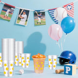 40 Pcs Softball Party Cups 12Oz Softball Party Thick Plastic Disposable Cup Softball Themed Party Supplies Cold Drink Wine Coffee For Softball Partys Supplies Favors