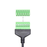 Ethernet Rj45 Male Plug To 8 Pin Screw Terminal Block Connector For Cat7 Cat6