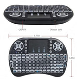 2.4G Wireless Mini Keyboard With Upgraded 7 Colors Backlight Memory, Touchpad Mouse, Usb Receiver Remote Control For Android Tv Box, Windows Pc, Smart Tv, Pad, Mac, Linux:I8-7C