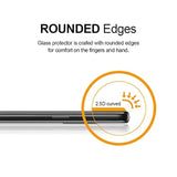 (2 Pack) Designed For Samsung Galaxy S9 Tempered Glass Screen Protector With (Easy Installation Tray) Anti Scratch, Bubble Free (Black)