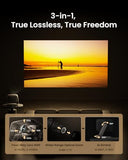 N3 Ultimate 4K Triple Laser Projector, 5800 ISO Lumens, 3-in-1 Lens Shift, Optical Zoom, AI Gimbal, 20000:1 Contrast, 1ms Low Latency, VRR & ALLM,