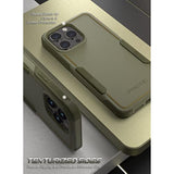 Neon Case Compatible With Iphone 14 Pro Max, Dual Layer Rugged Slim Shockproof Drop Protection, Military Green