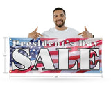 Presidents Day Sale Banner Sign 18 Inch x 48 Inch | 13 oz Vinyl with Metal Grommets | Heavy-Duty Single-Sided Outdoor Durable Printed High-Quality Weatherproof | Made in the USA