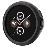 Spigen Liquid Air Designed for Google Pixel Watch 3 45mm Case Anti-Scratch Protective Soft TPU Cover (2024) - Matte Black