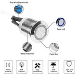 16Mm Chassis Metal Button Desktop Computer Host Switch Cable Led Power Button Atx Supply On/Off