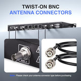 BNC Antenna Kit, Four BNC Connecting Cables 50cm/1.6FT for Front-Mounting Antennas, Compatible with Full-Rack Wireless Systems (ANTK-FR4A)