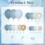 129PCS Dusty Blue Balloon Garland Kit for Baby Shower, Birthday, and Wedding Decor