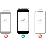 OtterBox Symmetry Series Case for iPhone 8 Plus & iPhone 7 Plus (Only) - Non-Retail Packaging - Black