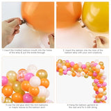 Little Pumpkin Balloon Arch Kit Pink Orange Balloons for Fall Baby Shower Wedding Party
