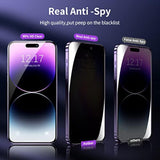 2+2 Pack iPhone 14 Pro Max Privacy Screen & Camera Lens Protectors 6.7 Inch
