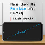 [3 Pack Screen Protector For T-Mobile Revvl 7 5G Tempered Glass, NO Bubbles, Case Friendly, Anti-Scratch, Easy to install, 9H-hardness, Transparent