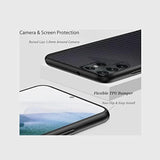 For Samsung Galaxy S23 Ultra Case: Slim Thin Carbon Fiber Classic Design Soft Hybrid Bumper Lightweight Anti Fingerprint Protective Cell Phone Cover Wireless Charging (Black)