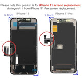 iPhone 11 6.1 Inch Full HD Screen Replacement Kit with Tools Black