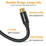 1Ft Rca Splitter 1 Female To 2 Male Y Adapter 2 Pack, Short Rca Audio Speaker