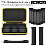 Extra Large Battery Storage Holder Case For Dewalt 20V/ 60V Max Xr Battery &Charger, Tool Batteries Pack Carrier Box For 20V 60V 2.0/3.0/4.0/5.0/6.0/9.0-Ah Batteries, Adapter - Black Inside