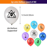 40 Pieces Mad Scientist Balloons for Science Party Lab Birthday Decorations