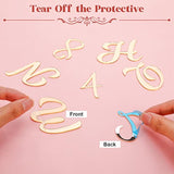 64 Pcs Acrylic Cake Alphabet Numbers Topper, Mirror Number 0-9 And Alphabet A-Z Personalized Cake Picks Decor Anniversary Wedding Baby Shower Party Supplies(Gold)