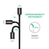 UGREEN Mini USB to USB C Cable 3FT Mini USB to Type C Compatible with Digital Camera MP3 Player GPS Receiver and More Mini B Devices PVP Black