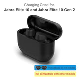 Charging Case Replacement Compatible With Jabra Elite10 And Jabra Elite 10 Gen 2 (Black)