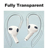 Ear Hooks Compatible With Airpods3,Anti-Slip Anti-Drop Airpod 3 Earhooks, Multi-Angle Adjustment Accessories,2 Pairs,Transparent (A3H2P)