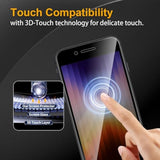 3 Pack Privacy Screen Protector For Iphone Se 2022/Se 2020/8/7, Anti Spy Tempered Glass 9H Hardness, Black Protector Anti Spy, Bubble Free, Anti-Scratch