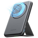 For Magsafe Portable Charger, Ultra Slim 5500Mah 20W Magnetic Power Bank With Foldable Stand, Usb-C In&Out Wireless Battery Pack, For Iphone 16/16 Plus/16 Pro/16 Pro Max, Iphone 15/14/13/12