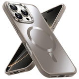 JETech Magnetic Case for iPhone 16 Pro 6.3-Inch Compatible with MagSafe, Luxury Metallic Luster Matte Back Slim Shockproof Electroplated Phone Cover (Natural Titanium)