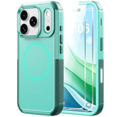 Magnetic For Iphone 17 Pro Max Case-(Compatible With Magsafe) Heavy Duty Protection Phone Case With Camera Control Button With Screen Protector Shockproof Drop-Proof 6.9 Inch (Teal)