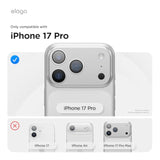elago Premium Magnetic Silicone Case for iPhone 17 Pro - Durable Protection and Stand Function