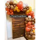 Fall Thanksgiving Balloon Arch Kit – Orange, Brown & White Gold Party Decor