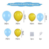 Royal Blue & Silver Balloon Garland Kit for Birthday, Baby Shower, Wedding, or Anniversary