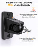 Speaker Wall Mount with Keyhole/1/4-20 Threads 4&5mm, Universal Satellite Rear Surround Sound Speaker Wall Ceiling Mount for