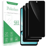3 Pack Privacy Screen Protector for Motorola Moto G 2026/ G Play 2026, Anti Spy Private Tempered Glass Film, 9H Hardness, Case Friendly