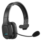 Bluetooth Headset For Truck Drivers, Single Ear Wireless Headphone With Noise Cancelling Mic, Mute Button, Hands-Free Calling, 60H Battery Life For Call Center, Office & Mobile Phone
