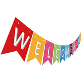 Pre Strung Welcome Home Banner, Colorful Paper Welcome Home Sign Decoration, Sweet Home Decor