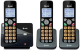 3-Handsets Landline Home Phone With Caller Id/Call Waiting, Cordless Phone Dect 6.0 Full-Duplex Handset Speakerphone, Backlit Keypad And Display, Quiet Mode, Eco Mode: El1121-31 (Black & Silver)